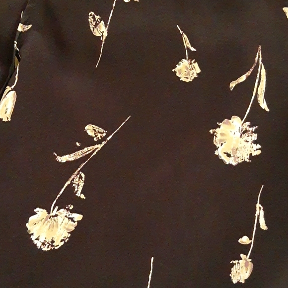 Floral Watercolor Print Tank Dress VTG 90s Brown Beige Size M - Picture 9 of 10